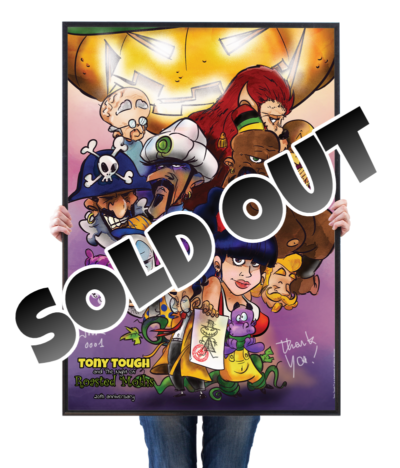 Tony Tough & The Night Of Roasted Moths 20th anniversary poster